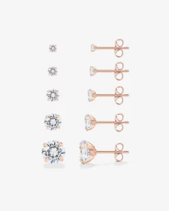 PAVOI Studs-5 Pairs Stud Earring Pack