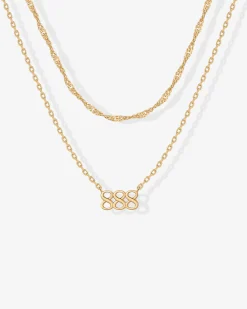 PAVOI Pendants|Layered-Angel Number Pendant Necklace
