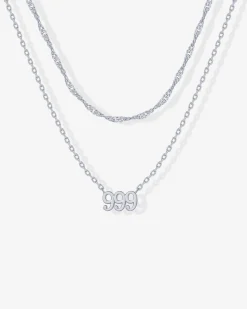 PAVOI Pendants|Layered-Angel Number Pendant Necklace