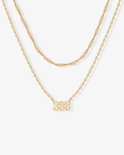 PAVOI Pendants|Layered-Angel Number Pendant Necklace