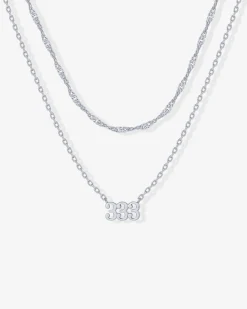 PAVOI Pendants|Layered-Angel Number Pendant Necklace