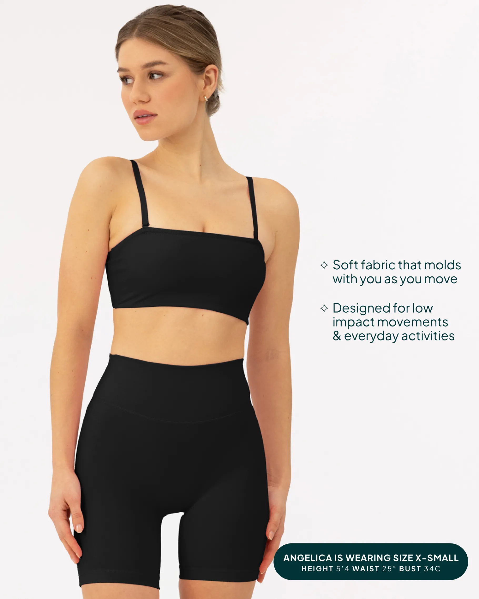 PAVOI Low Support Bras|Bras-Athleisure Bandeau Low-Support Sports Bra