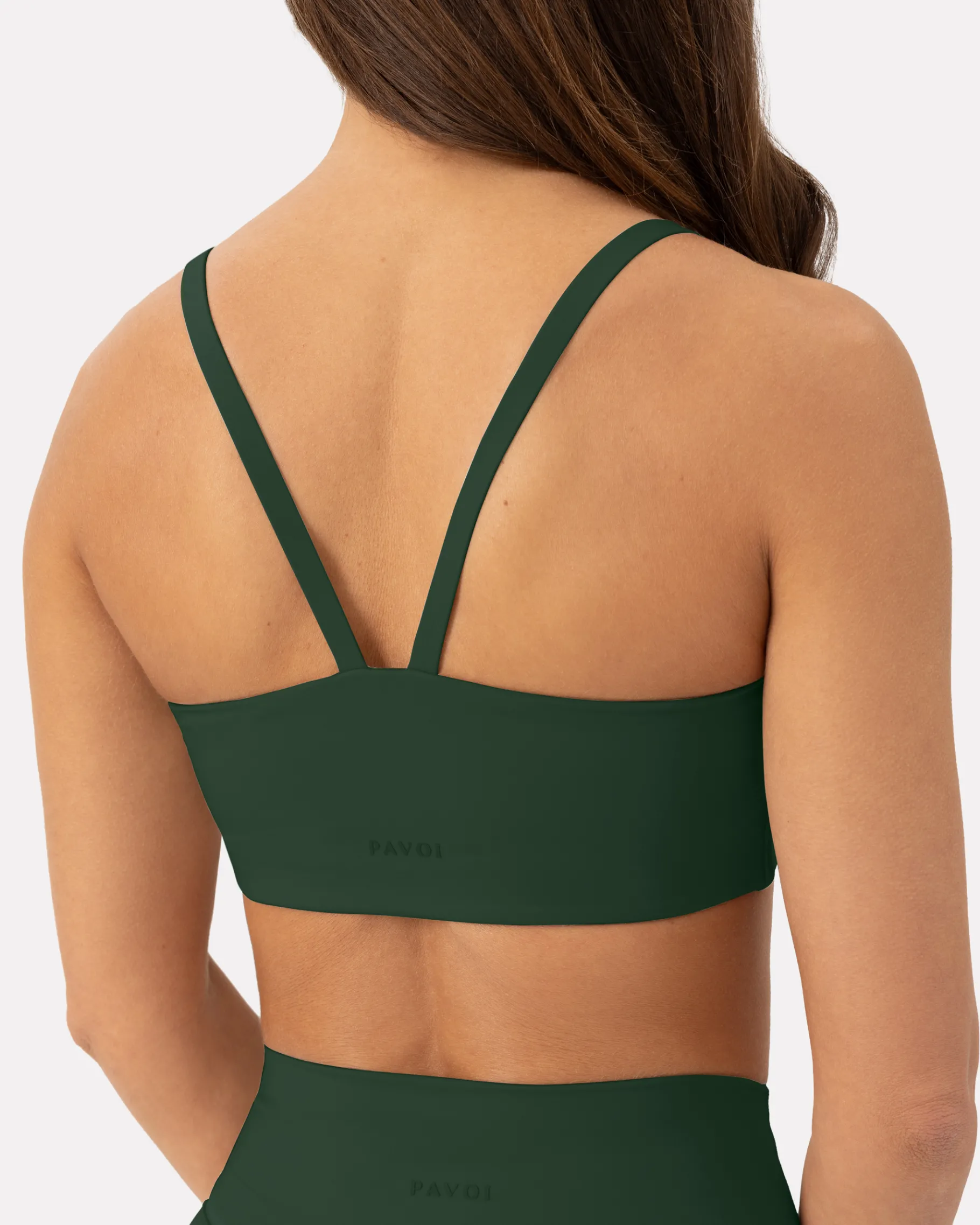 PAVOI Low Support Bras|Medium Support Bras-Athleisure Contrast Scoop Medium-Support Sports Bra