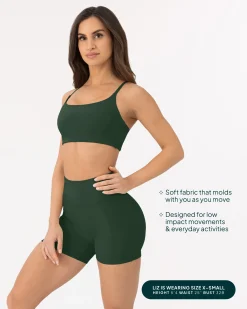 PAVOI Low Support Bras|Medium Support Bras-Athleisure Contrast Scoop Medium-Support Sports Bra