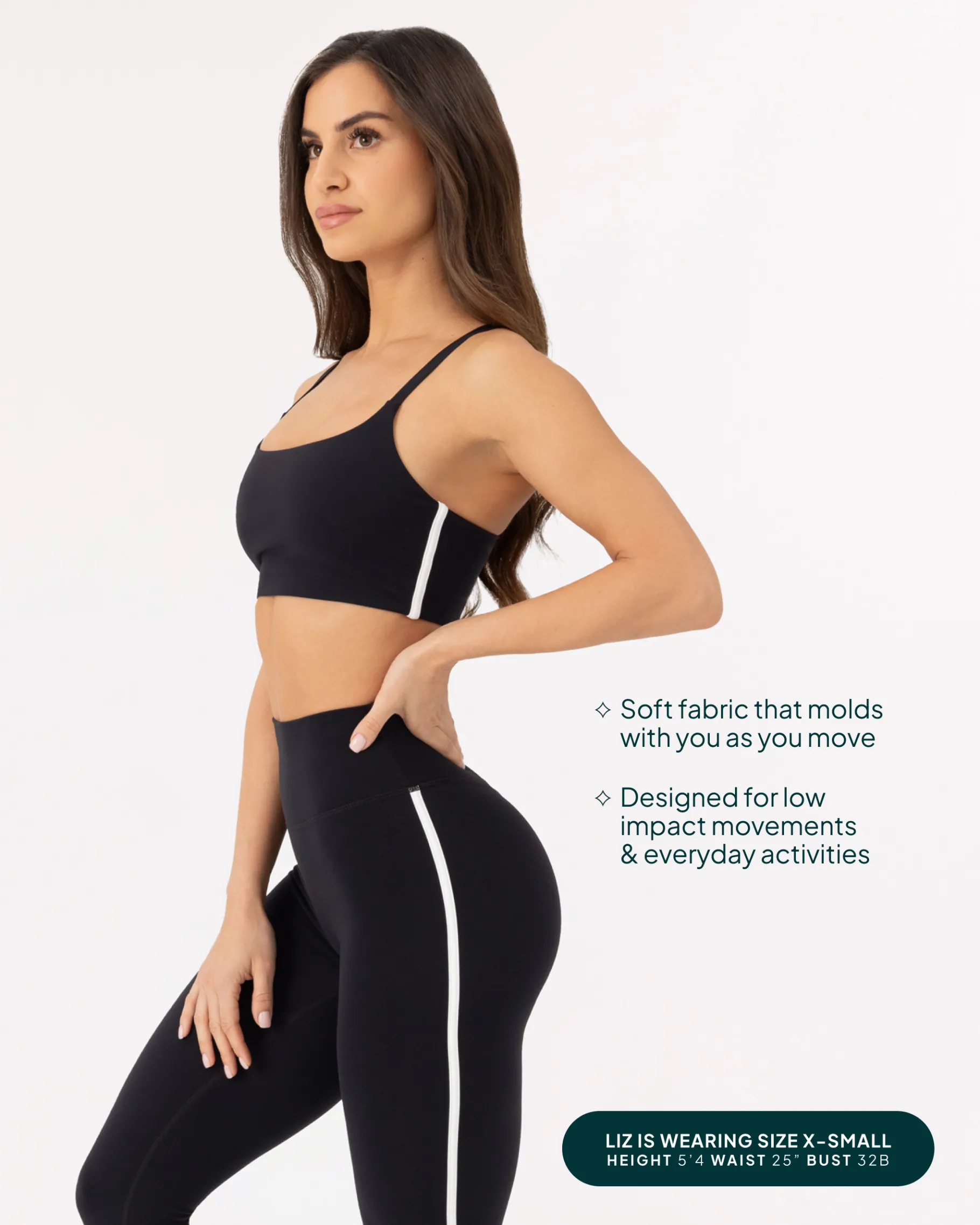 PAVOI Low Support Bras|Medium Support Bras-Athleisure Contrast Scoop Medium-Support Sports Bra