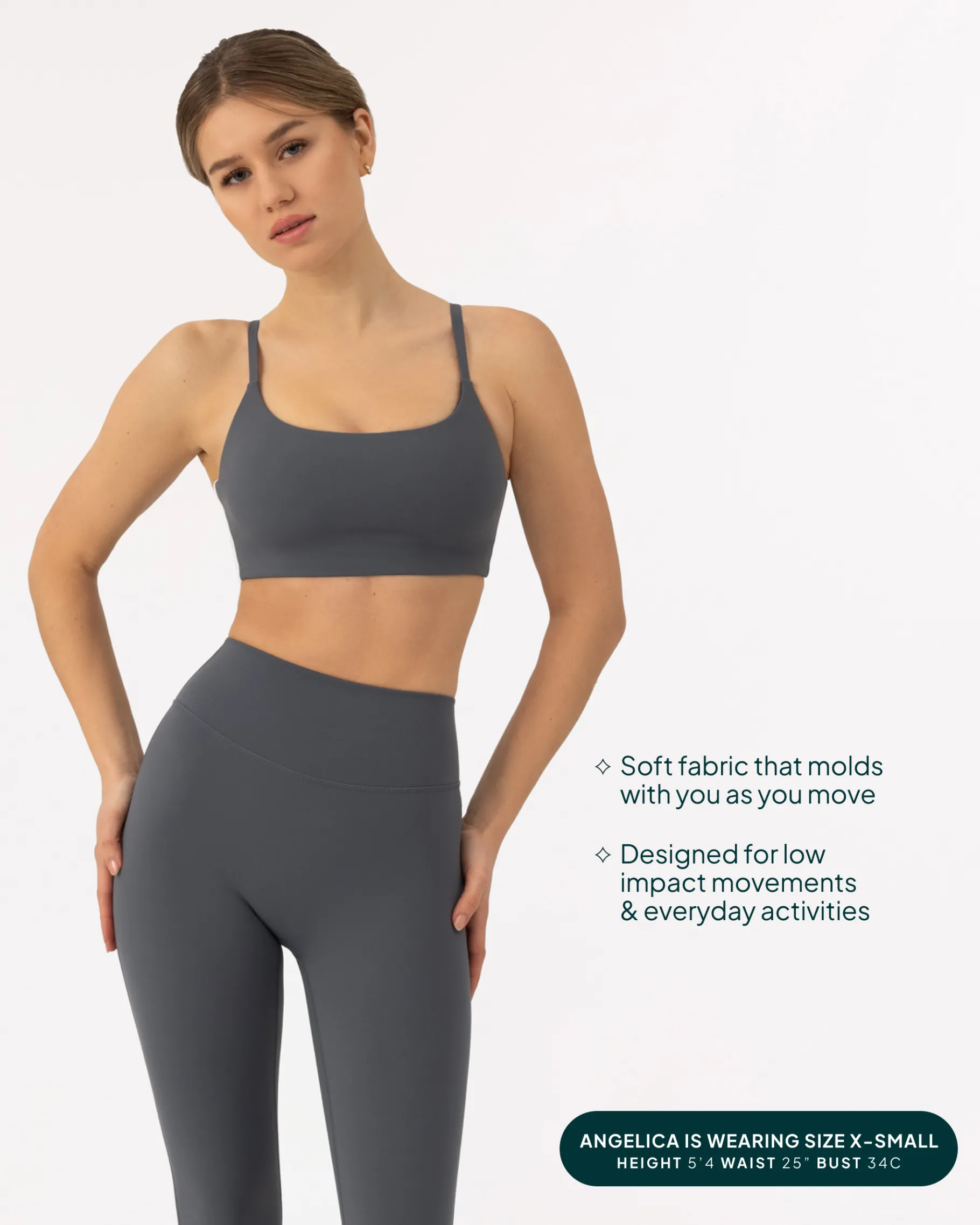 PAVOI Low Support Bras|Medium Support Bras-Athleisure Contrast Scoop Medium-Support Sports Bra