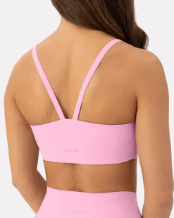 PAVOI Low Support Bras|Medium Support Bras-Athleisure Contrast Scoop Medium-Support Sports Bra