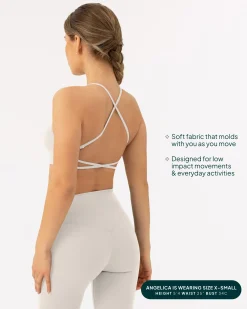 PAVOI Low Support Bras|Bras-Athleisure Criss-Cross Strap Low-Impact Sports Bra