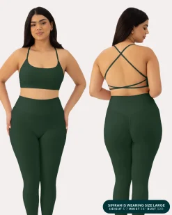 PAVOI Low Support Bras|Bras-Athleisure Criss-Cross Strap Low-Impact Sports Bra