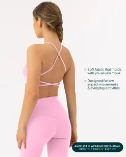 PAVOI Low Support Bras|Bras-Athleisure Criss-Cross Strap Low-Impact Sports Bra
