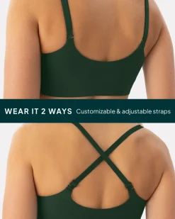 PAVOI Low Support Bras|Bras-Athleisure Crossover Low-Support Sports Bra
