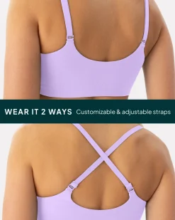 PAVOI Low Support Bras|Bras-Athleisure Crossover Low-Support Sports Bra