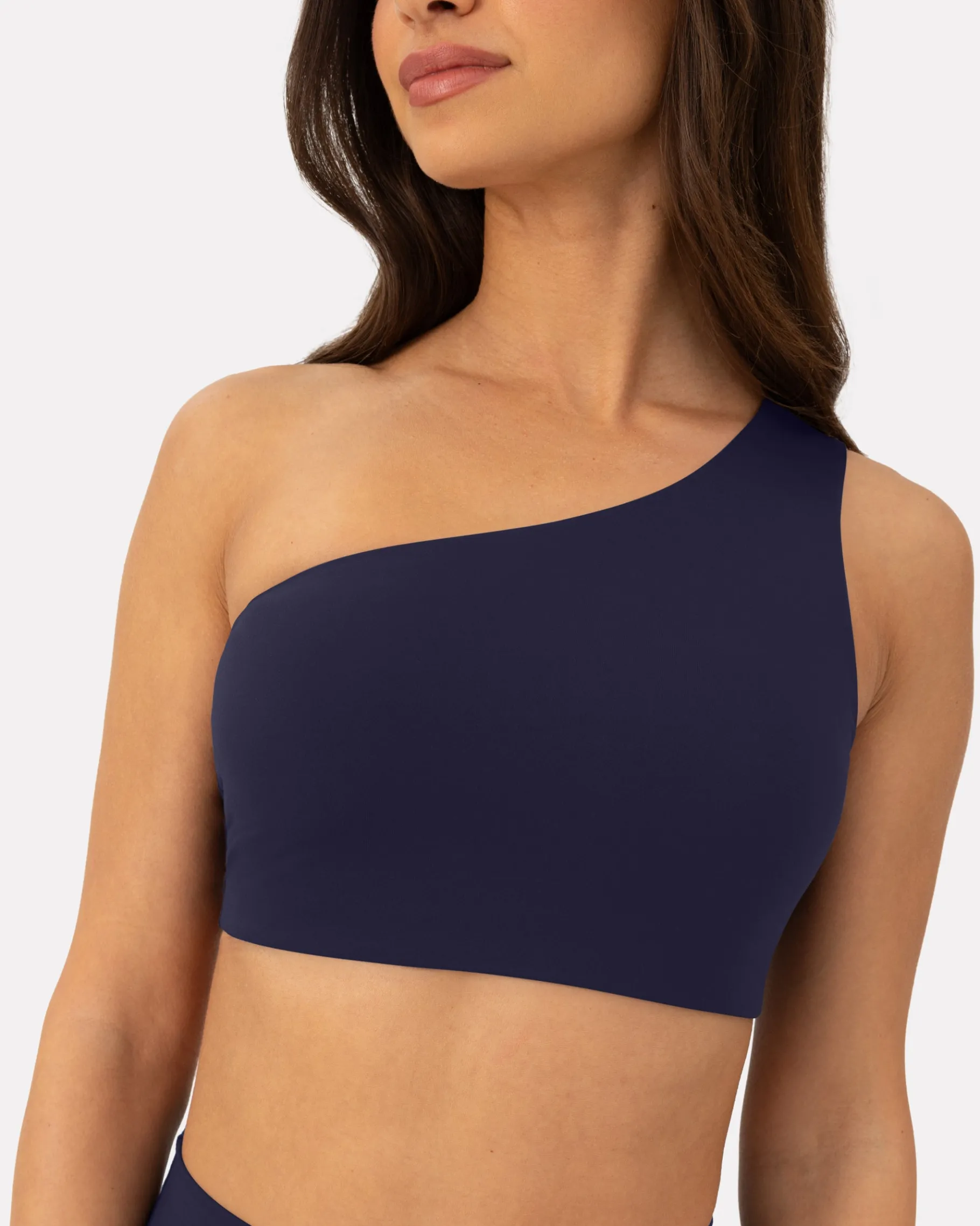 PAVOI Low Support Bras|Bras-Athleisure One-Shoulder Low-Support Sports Bra