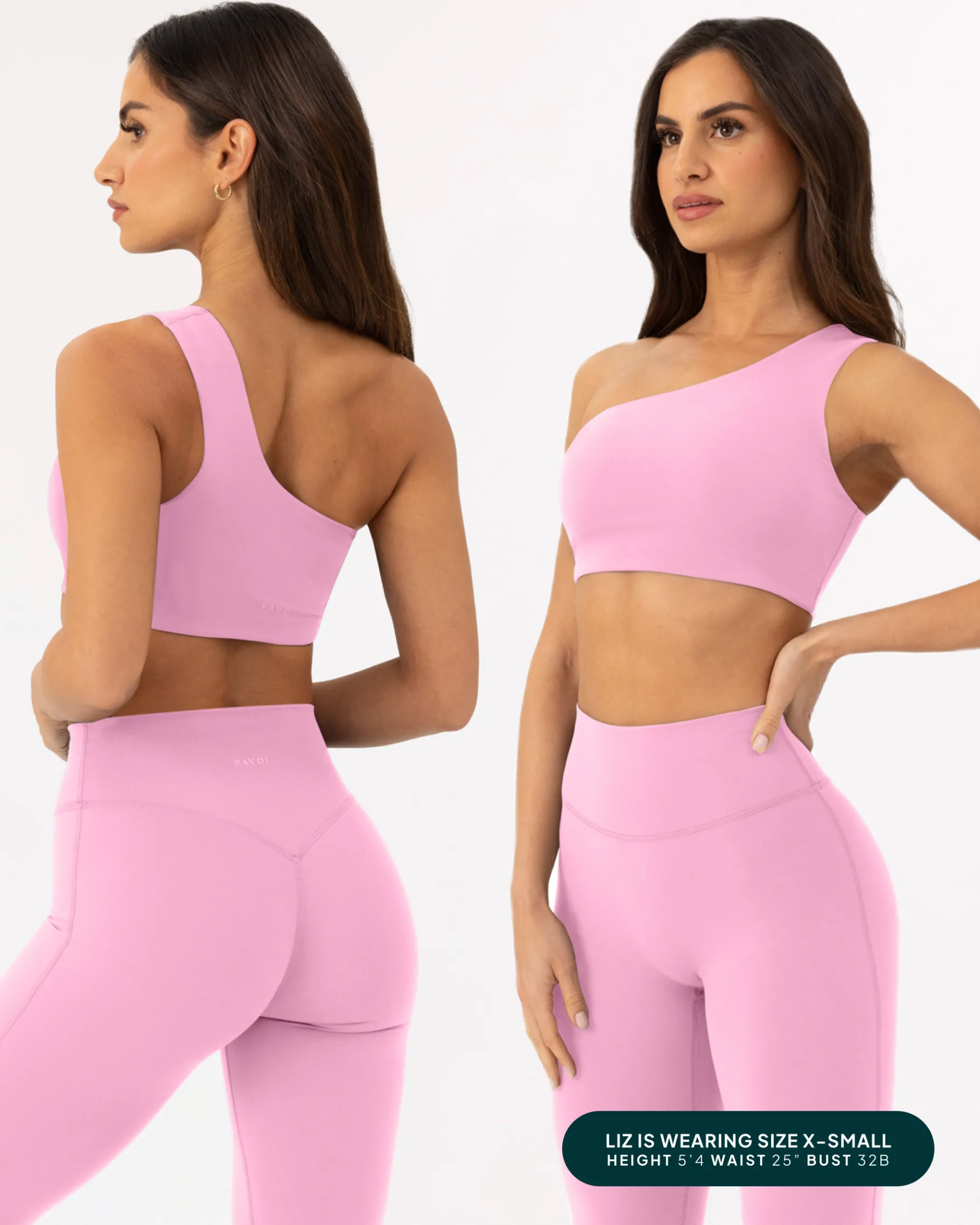 PAVOI Low Support Bras|Bras-Athleisure One-Shoulder Low-Support Sports Bra