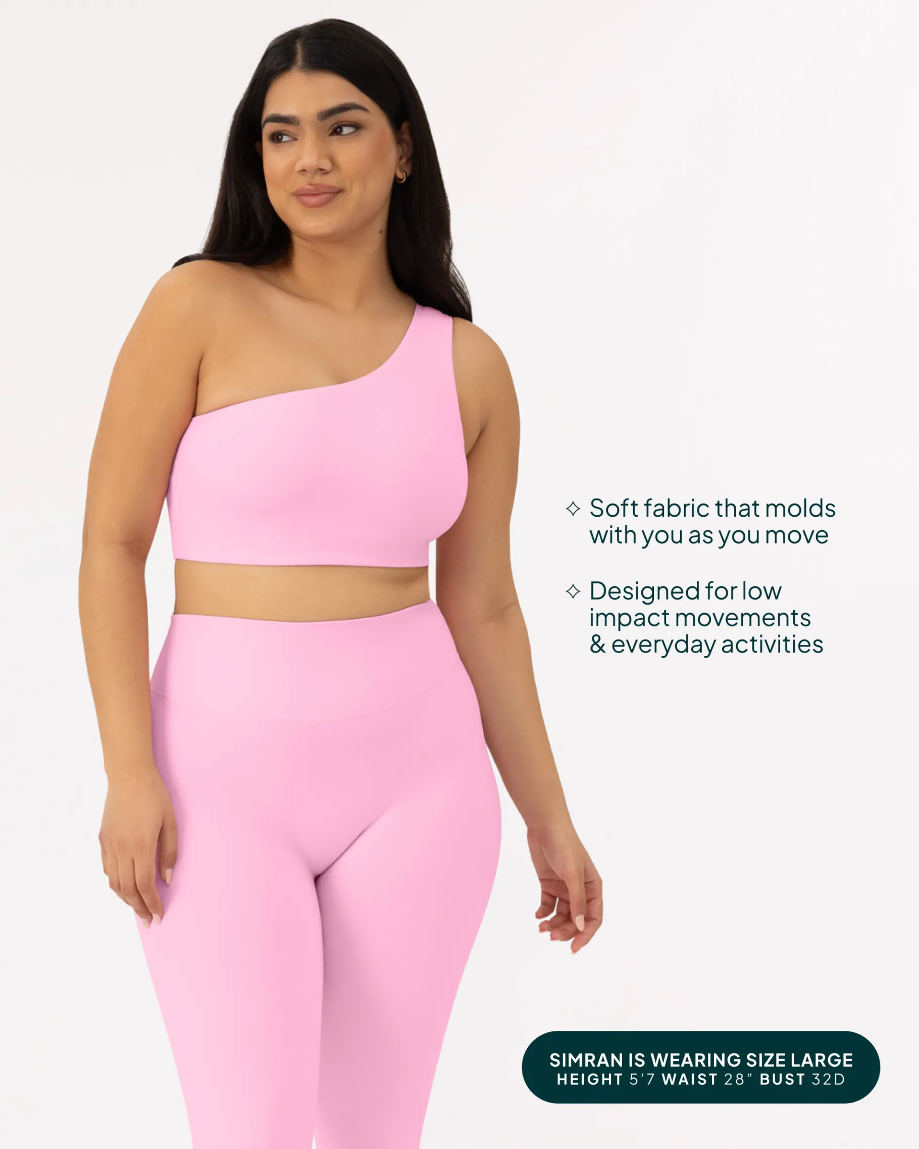 PAVOI Low Support Bras|Bras-Athleisure One-Shoulder Low-Support Sports Bra