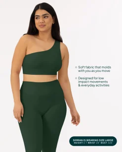 PAVOI Low Support Bras|Bras-Athleisure One-Shoulder Low-Support Sports Bra