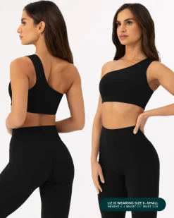 PAVOI Low Support Bras|Bras-Athleisure One-Shoulder Low-Support Sports Bra