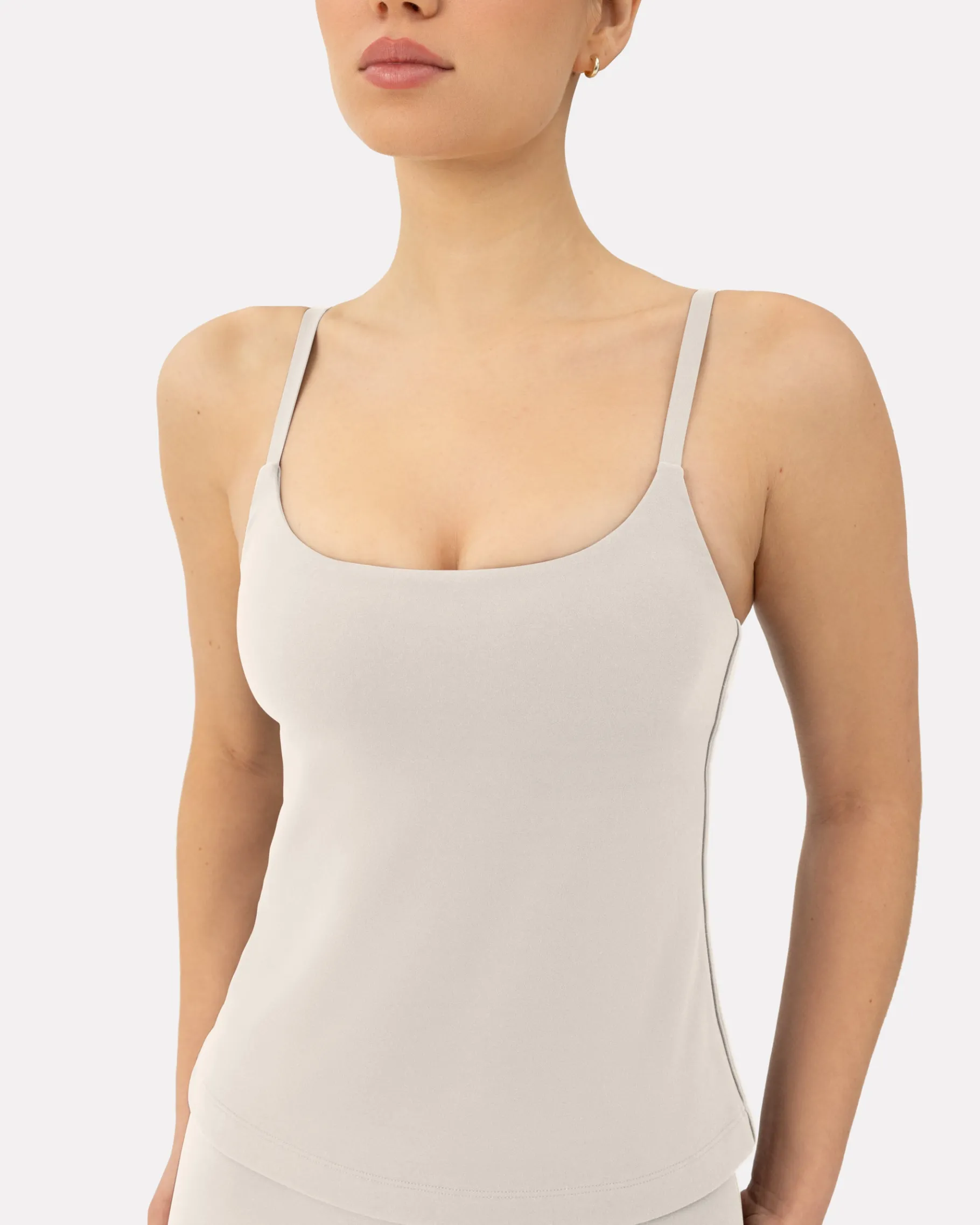 PAVOI Medium Support Bras|Tanks-Athleisure Padded Cami Tank Top