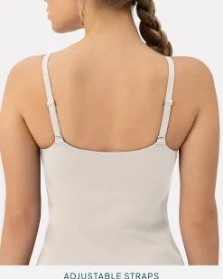 PAVOI Medium Support Bras|Tanks-Athleisure Padded Cami Tank Top
