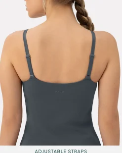 PAVOI Medium Support Bras|Tanks-Athleisure Padded Cami Tank Top