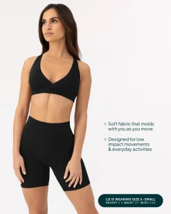 PAVOI Low Support Bras|Bras-Athleisure Plunge Low-Support Sports Bra