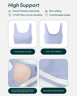 PAVOI Bras|High Support Bras-Athleisure Scoop High-Support Sports Bra