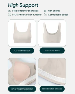 PAVOI Bras|High Support Bras-Athleisure Scoop High-Support Sports Bra