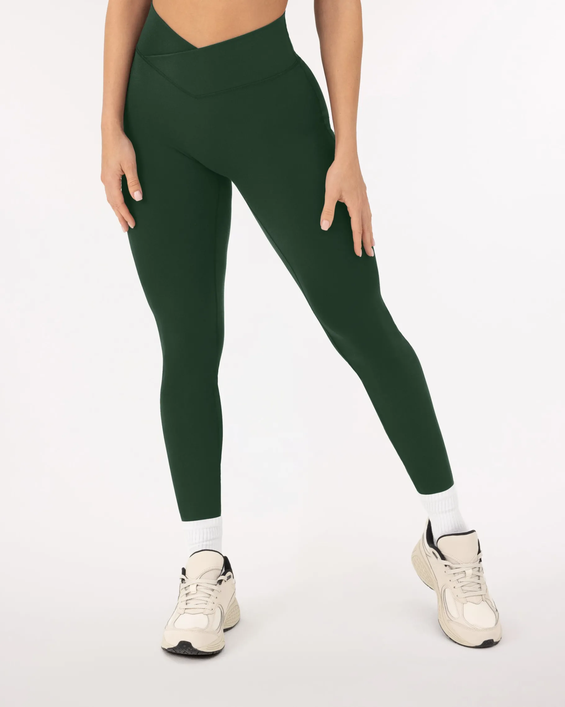 PAVOI Fashion Leggings|Full Length-Athleisure Scrunch Crossover Leggings