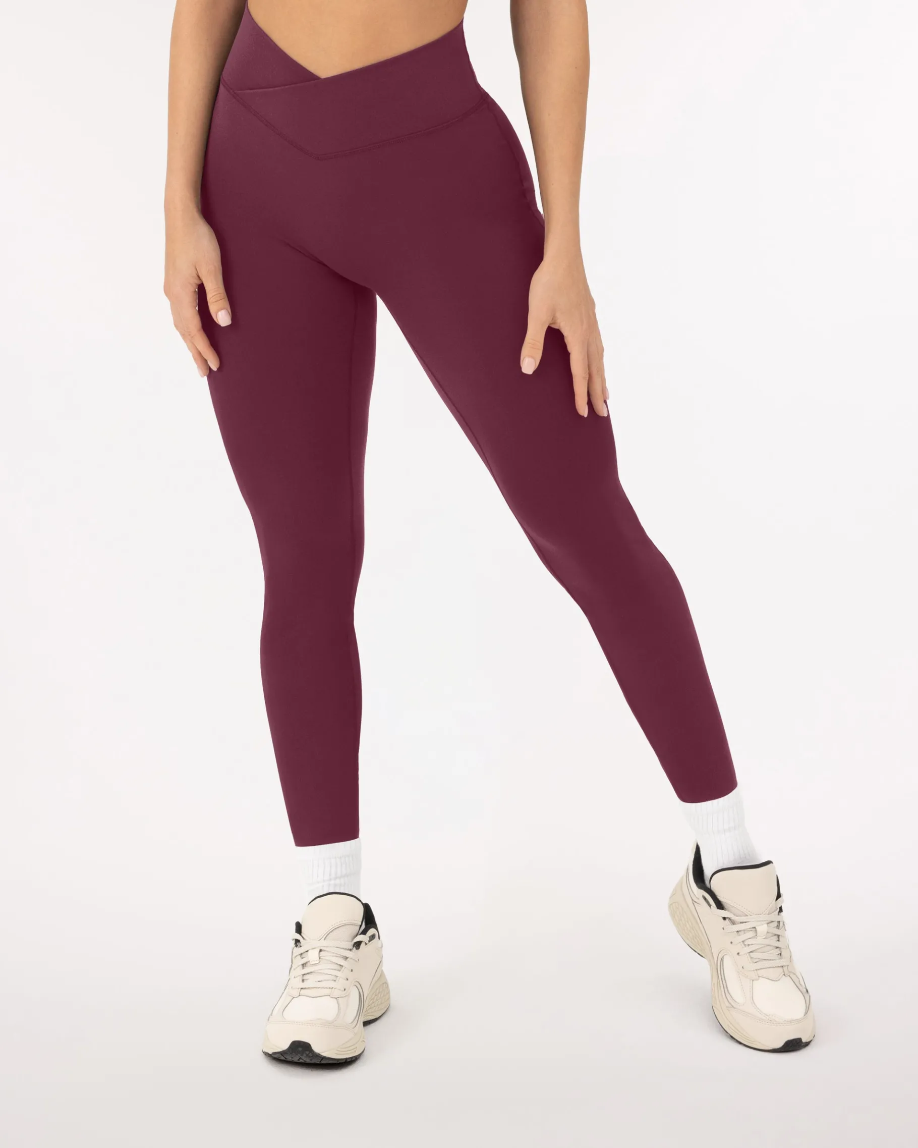 PAVOI Fashion Leggings|Full Length-Athleisure Scrunch Crossover Leggings