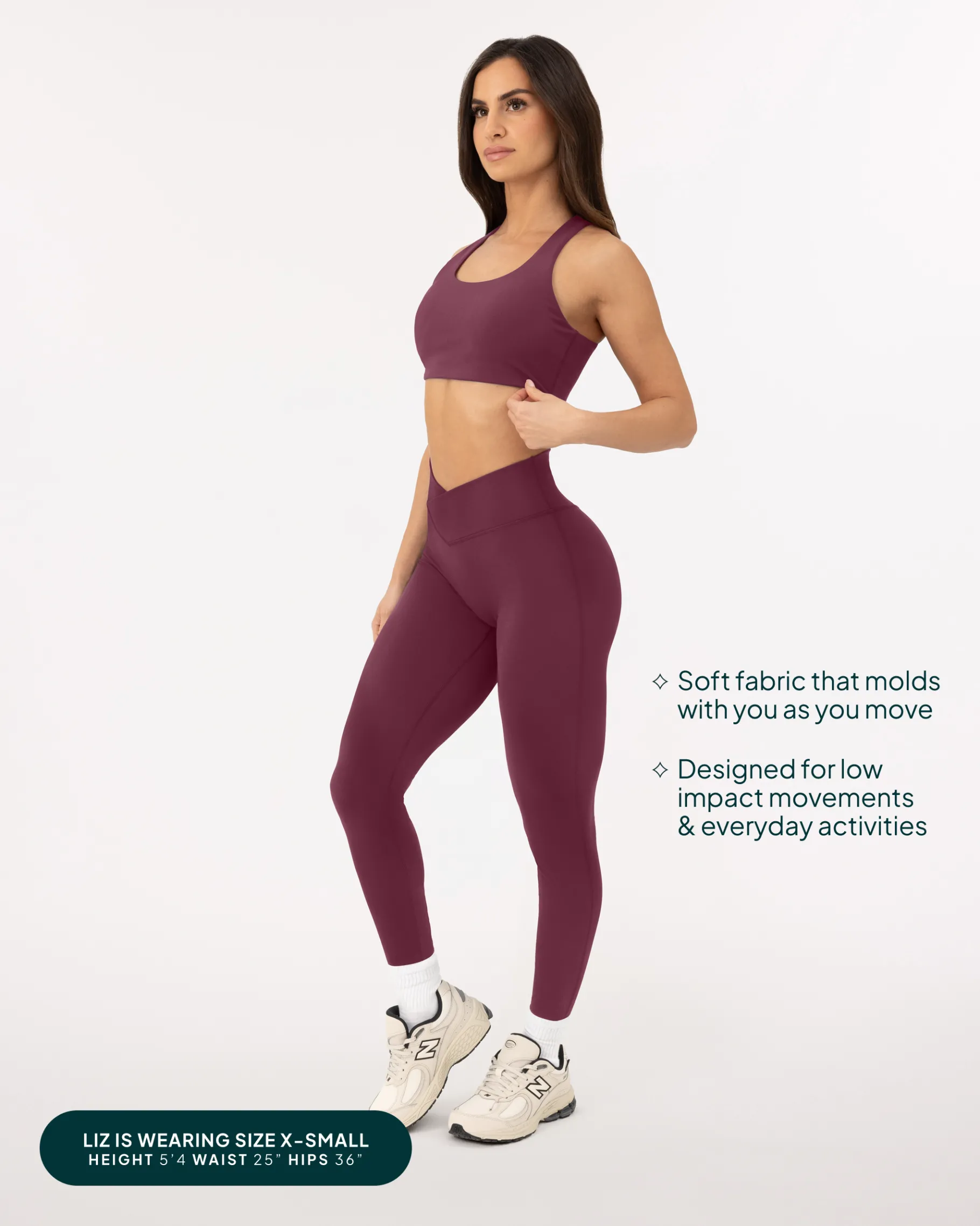 PAVOI Fashion Leggings|Full Length-Athleisure Scrunch Crossover Leggings