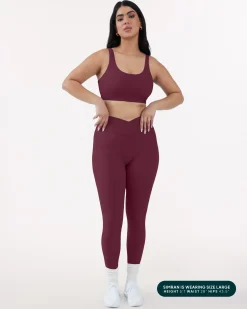 PAVOI Fashion Leggings|Full Length-Athleisure Scrunch Crossover Leggings