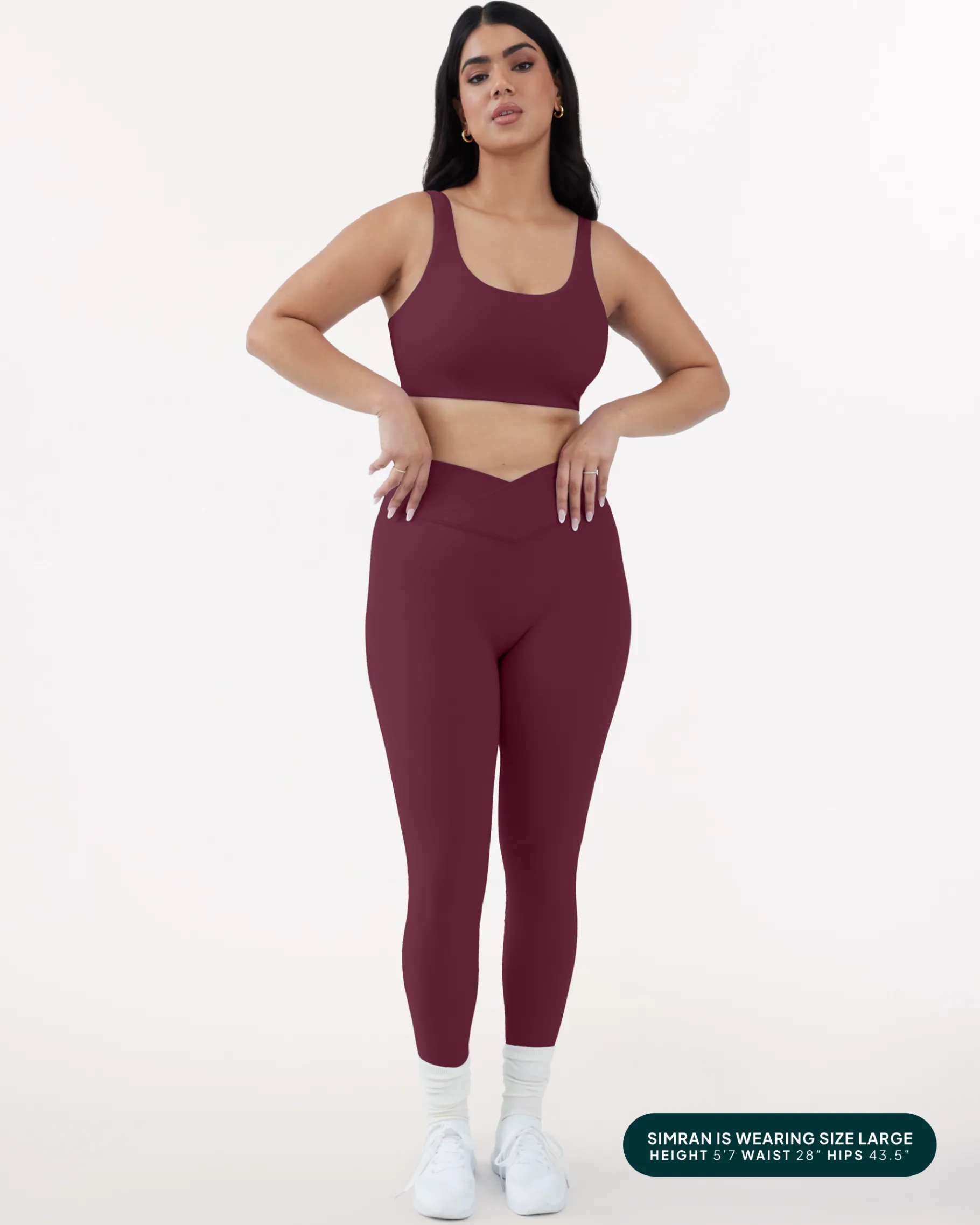 PAVOI Fashion Leggings|Full Length-Athleisure Scrunch Crossover Leggings