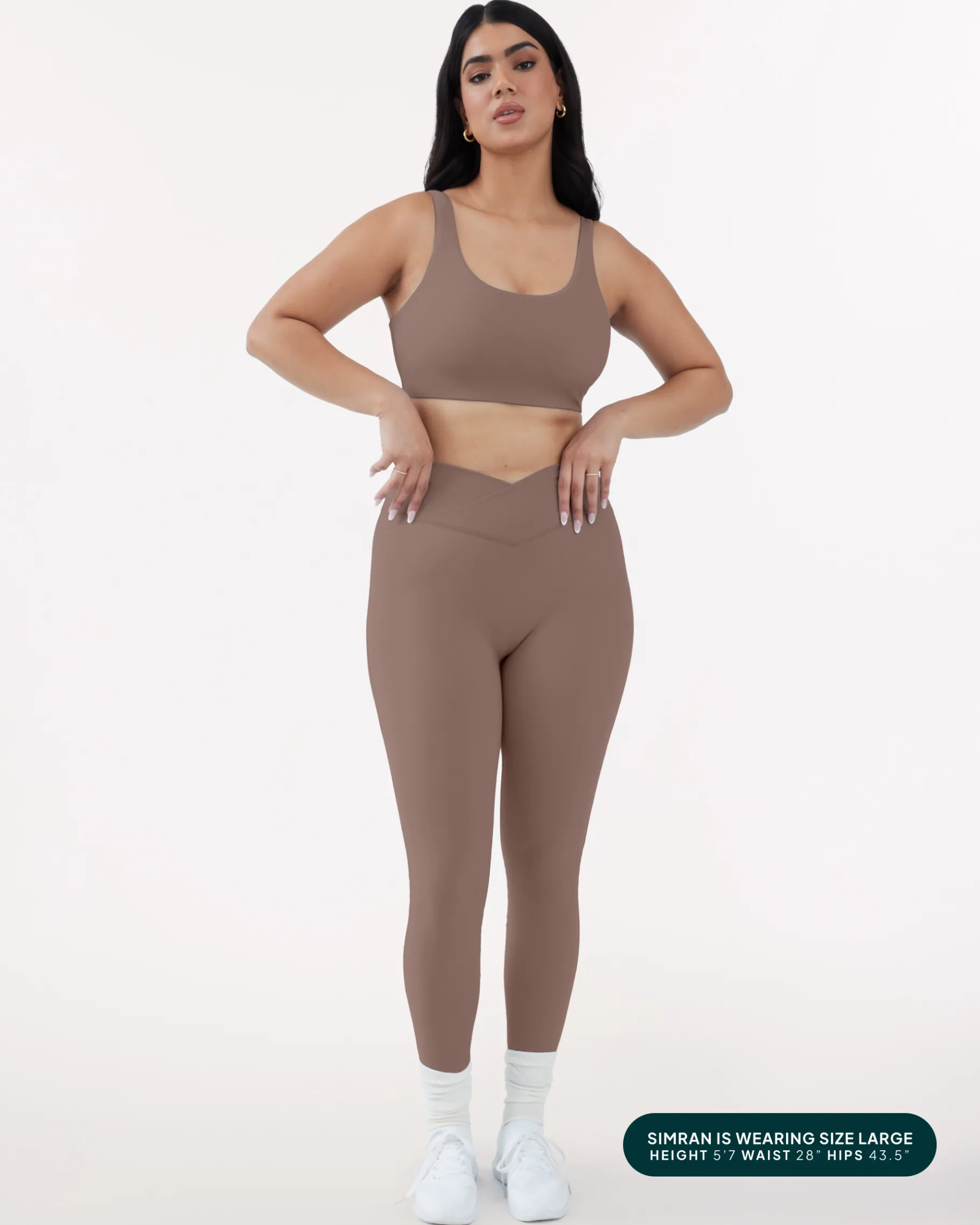 PAVOI Fashion Leggings|Full Length-Athleisure Scrunch Crossover Leggings