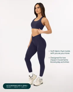 PAVOI Fashion Leggings|Full Length-Athleisure Scrunch Crossover Leggings