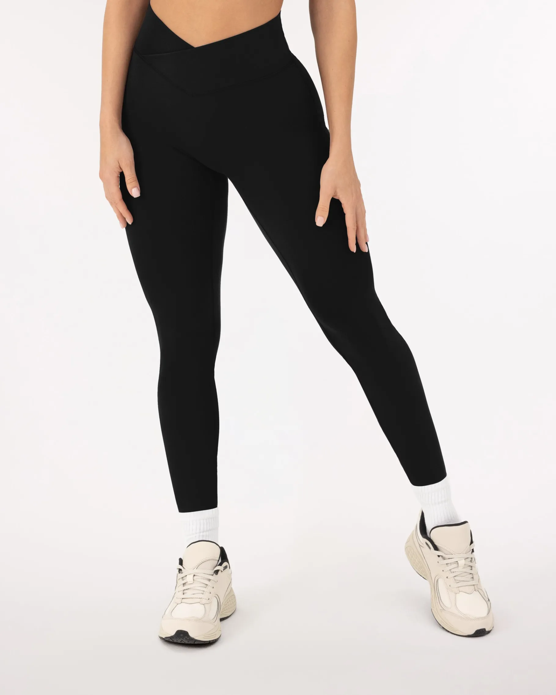 PAVOI Fashion Leggings|Full Length-Athleisure Scrunch Crossover Leggings