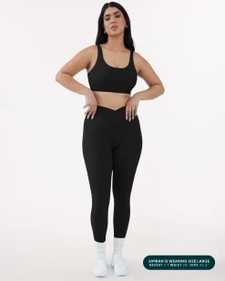PAVOI Fashion Leggings|Full Length-Athleisure Scrunch Crossover Leggings