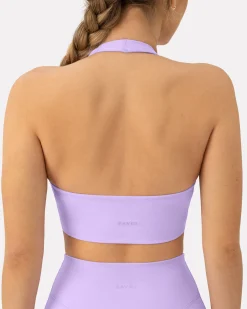 PAVOI Low Support Bras|Bras-Athleisure Scrunch Halter Low-Support Sports Bra