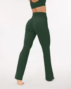 PAVOI Fashion Leggings-Athleisure Short Length Flared Leggings