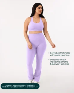 PAVOI Fashion Leggings-Athleisure Short Length Flared Leggings
