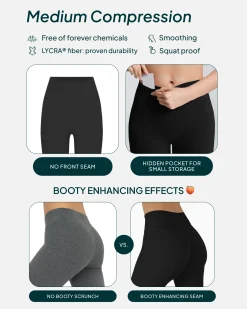 PAVOI Fashion Leggings-Athleisure Short Length Flared Leggings