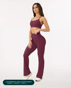 PAVOI Fashion Leggings-Athleisure Short Length Flared Leggings