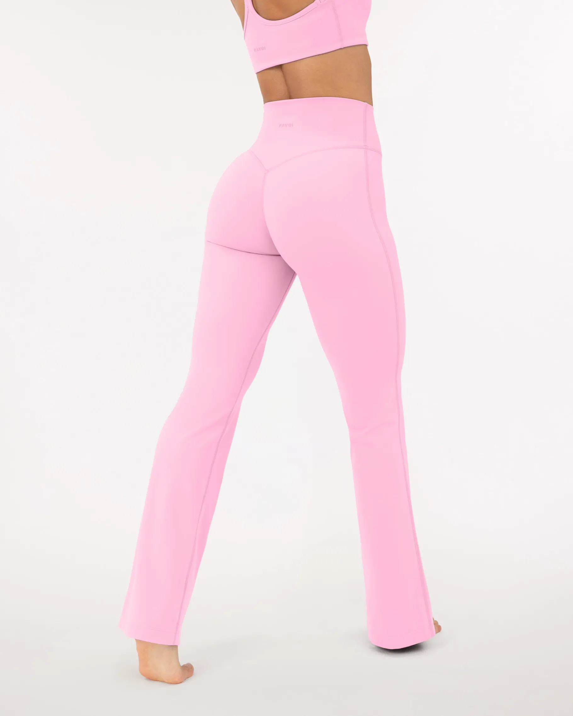 PAVOI Fashion Leggings-Athleisure Short Length Flared Leggings