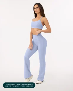 PAVOI Fashion Leggings-Athleisure Short Length Flared Leggings