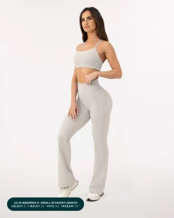 PAVOI Fashion Leggings-Athleisure Short Length Flared Leggings