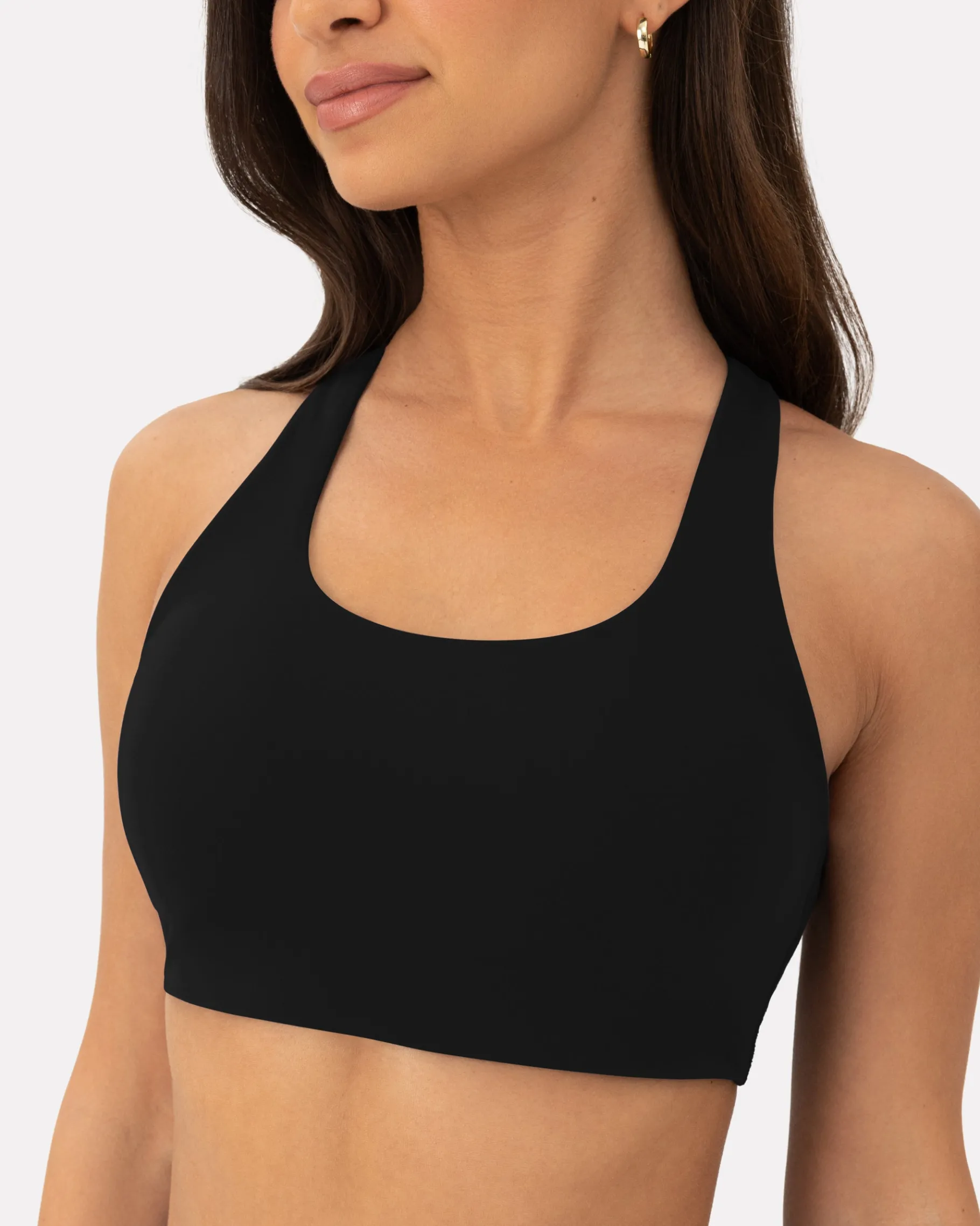 PAVOI Low Support Bras|Bras-Athleisure Strappy Scoop High-Support Sports Bra
