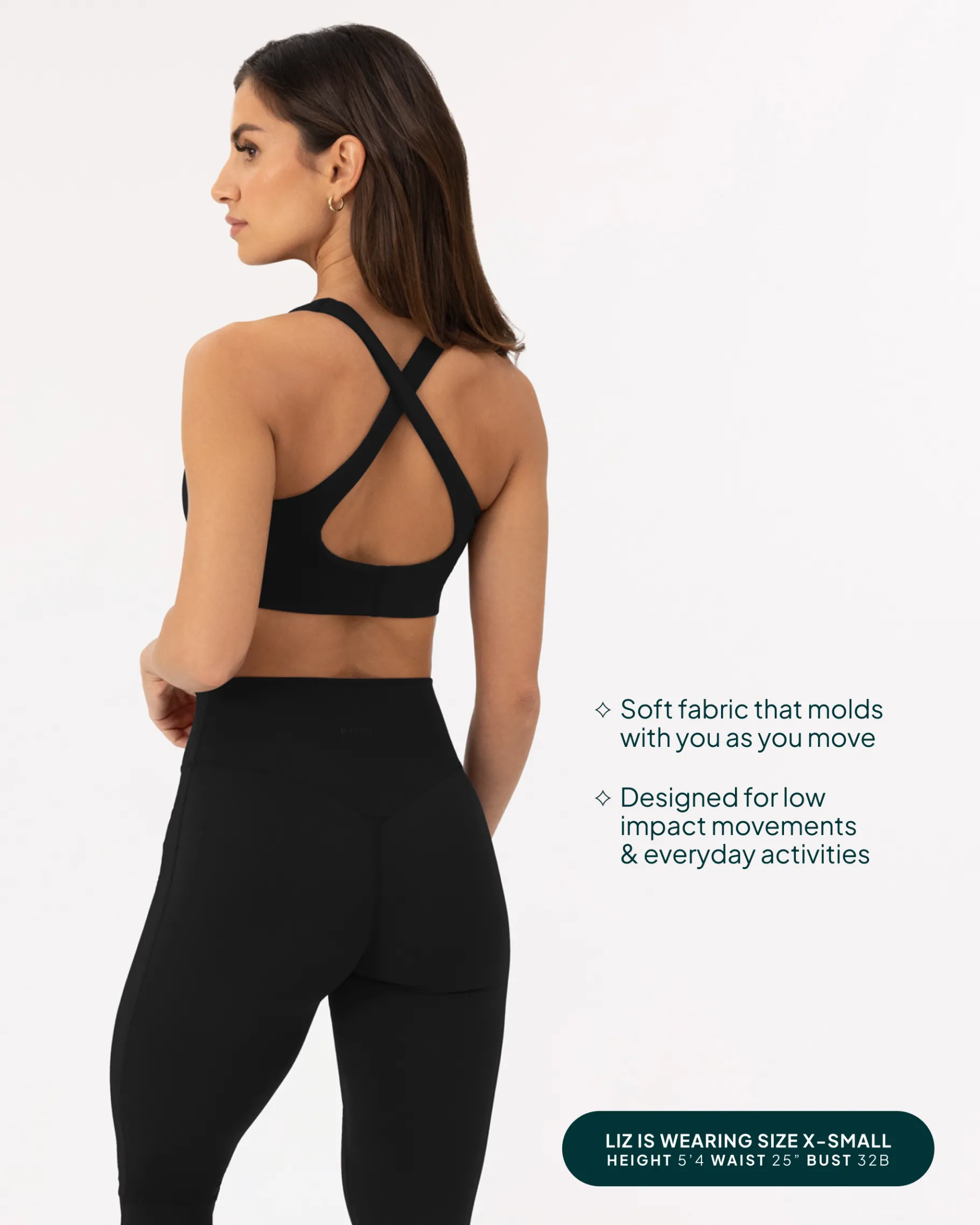 PAVOI Low Support Bras|Bras-Athleisure Strappy Scoop High-Support Sports Bra
