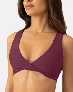 PAVOI Low Support Bras|Bras-Athleisure Twist-Front Reversible Low-Impact Sports Bra