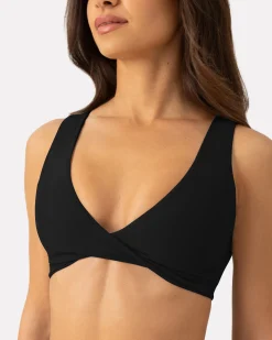 PAVOI Low Support Bras|Bras-Athleisure Twist-Front Reversible Low-Impact Sports Bra