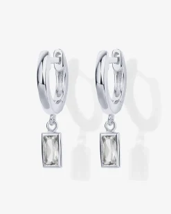 PAVOI Dangle & Threader|Huggies-Baguette Drop Huggies