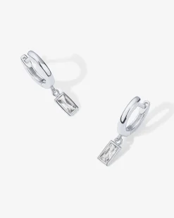 PAVOI Dangle & Threader|Huggies-Baguette Drop Huggies
